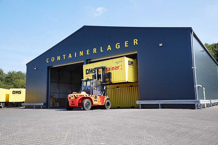 Containerlager der Firma DMS Weissenhorn & Cie GmbH in Augsburg