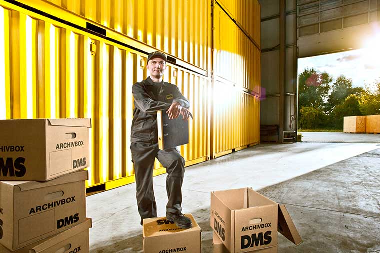 Aktenlagerung, Angebot des Umzugsunternehmens DMS Weissenhorn & Cie GmbH in Augsburg